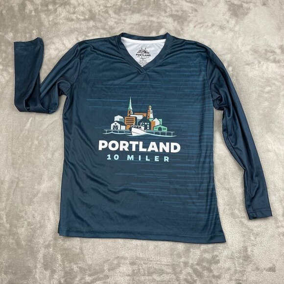 Tops - Portland 10 Miler Race Shirt Long Sleeve Tee Shirt Activewear Women's XL